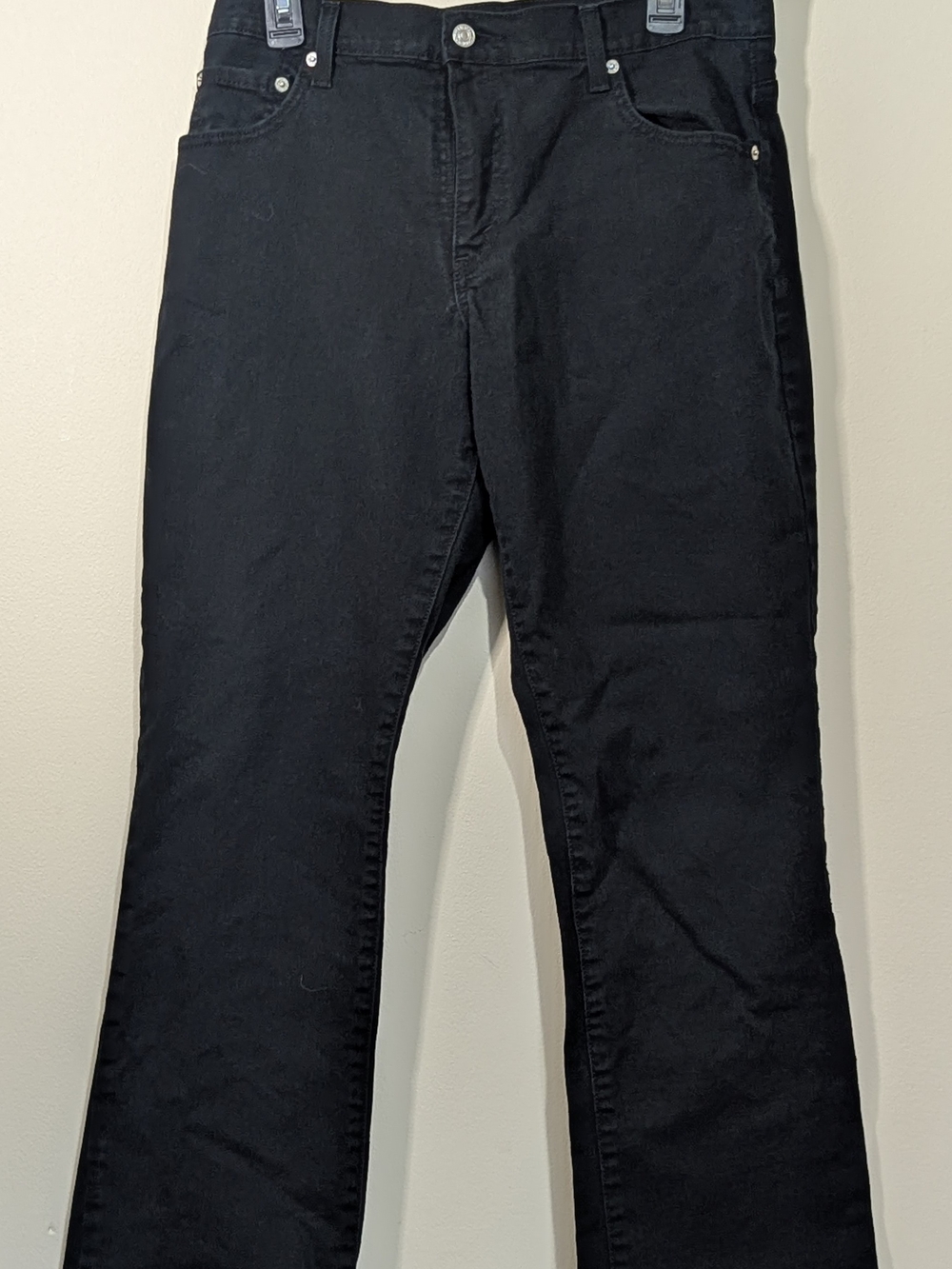 Levi’s 550 Black Bootcut Jeans Womens Size 12M Relaxed Fit Mid Rise 30 Inseam